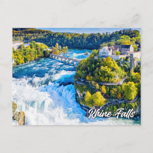 Carte Postale Chutes du Rhin, Schaffhausen, Suisse