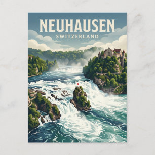 Carte Postale Chutes du Rhin Suisse