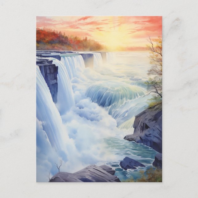 Carte Postale Chutes majestueuses du Niagara #12 (Devant)