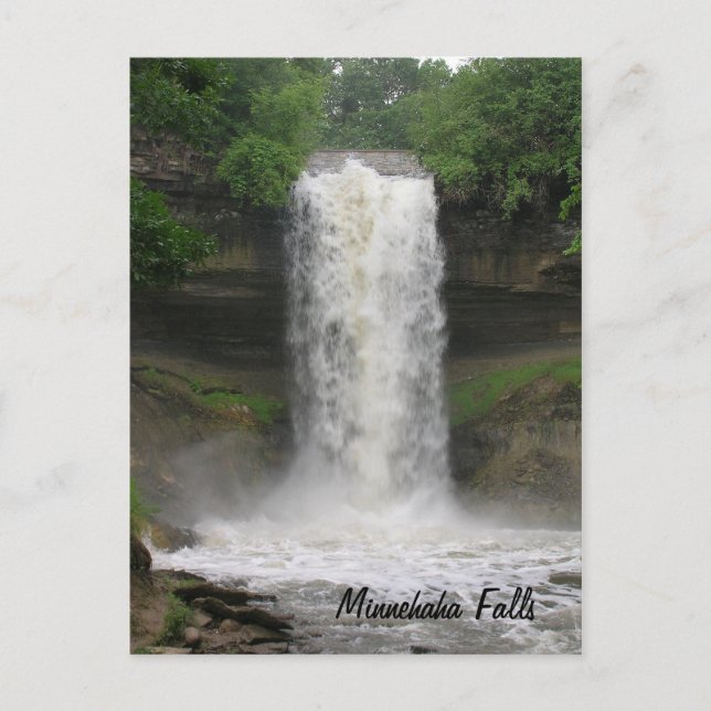 Carte Postale Chutes Minnehaha (Devant)