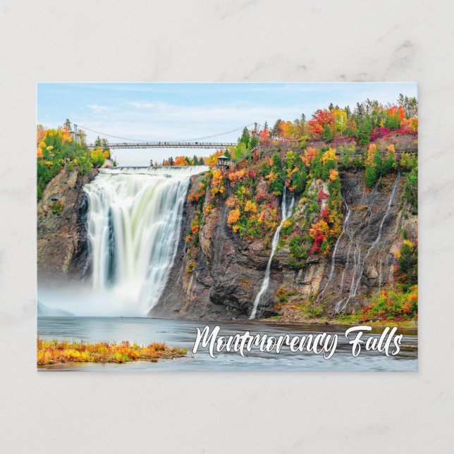 Carte Postale Chutes Montmorency, Québec, Canada (Devant)