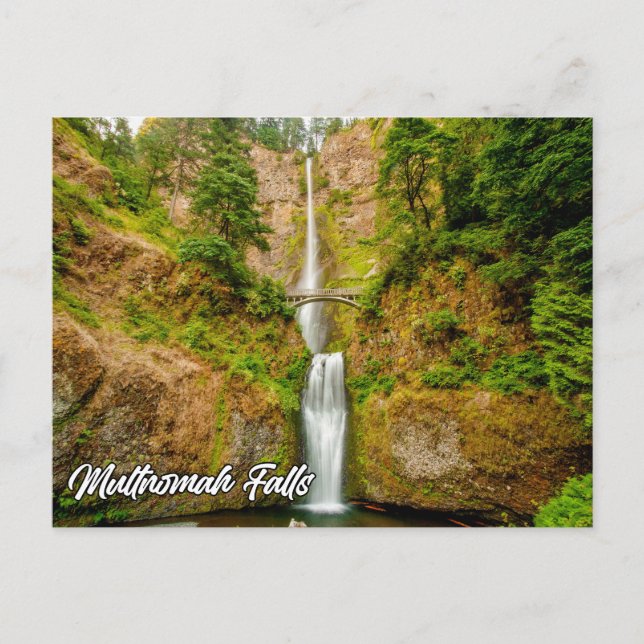 Carte Postale Chutes Multnomah, Columbia River Gorge, Oregon (Devant)