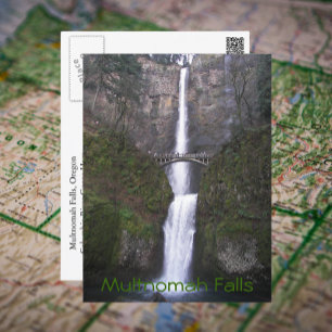 Carte Postale Chutes Multnomah, Oregon Photo de voyage