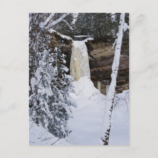 Carte Postale Chutes Munising En Hiver
