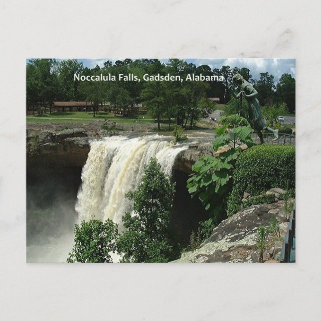 Carte Postale Chutes Noccalula, Gadsden, Alabama (Devant)