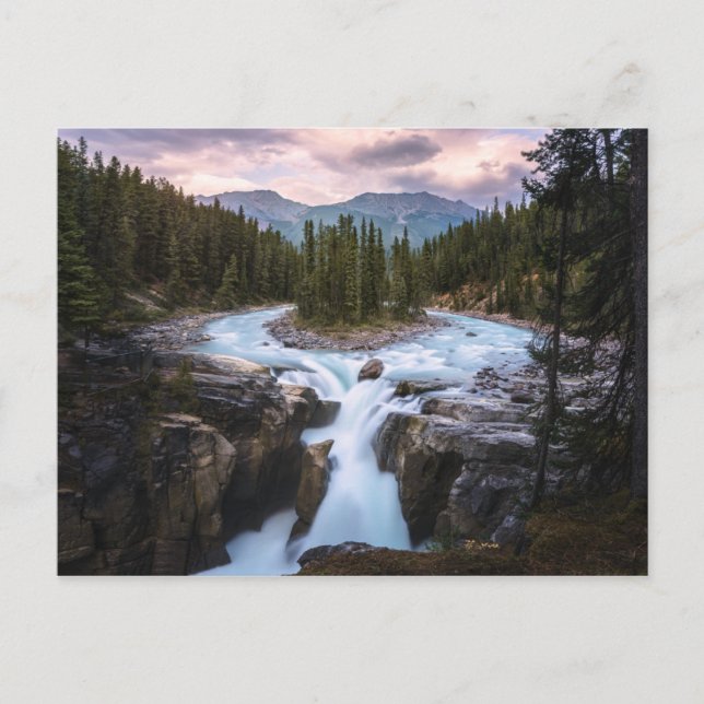 Carte Postale Chutes Sunwapta | Parc national Jasper (Devant)