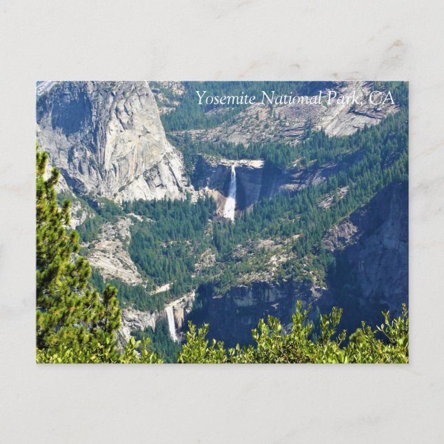 Carte Postale Chutes Vernal & Nevada de Glacier Point, CA Postc (Devant)