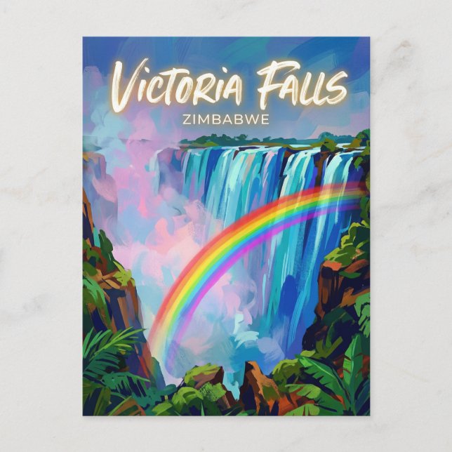Carte Postale Chutes Victoria Zimbabwe (Devant)
