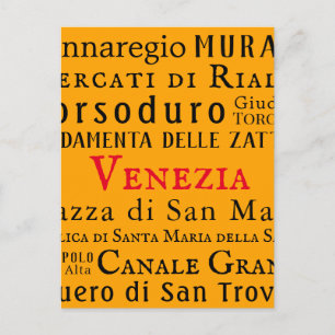 Carte Postale Ciao Venezia !