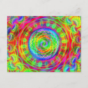 Carte Postale Cible Tie-dye