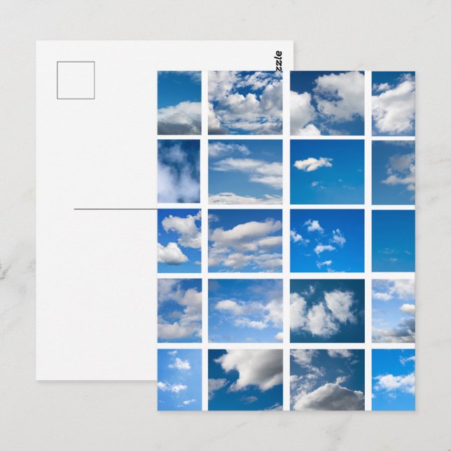 Carte Postale Ciel bleu (Devant / Derrière)