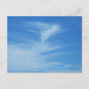 Carte Postale Ciel bleu avec nuages blancs Abstrait Nature Photo