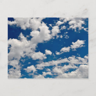 Carte Postale Ciel bleu et Arrière - plan Cloud blanc