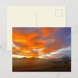 Carte Postale Ciel Braise