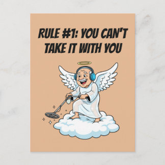 Carte Postale Ciel de détection de métal Humour d'anniversaire d