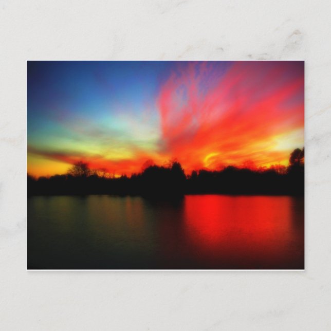 Carte Postale Ciel de feu (Devant)