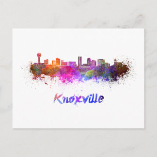 Carte Postale Ciel de Knoxville en aquarelle