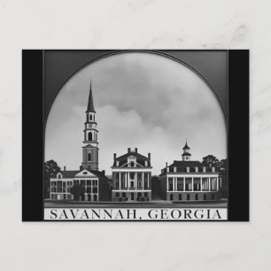 Carte Postale Ciel de Savannah Georgie    Paysage urbain de Sava