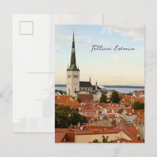 Carte Postale Ciel de Tallinn, photo de voyage en Estonie