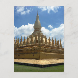 Carte Postale ciel du stupa doré