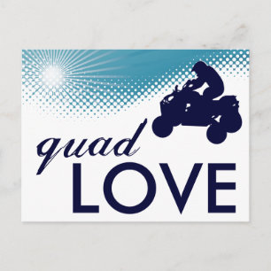 Carte Postale ciel grand quad amour