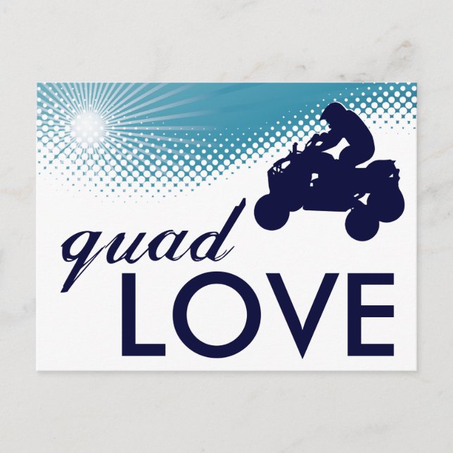 Carte Postale ciel grand quad amour (Devant)