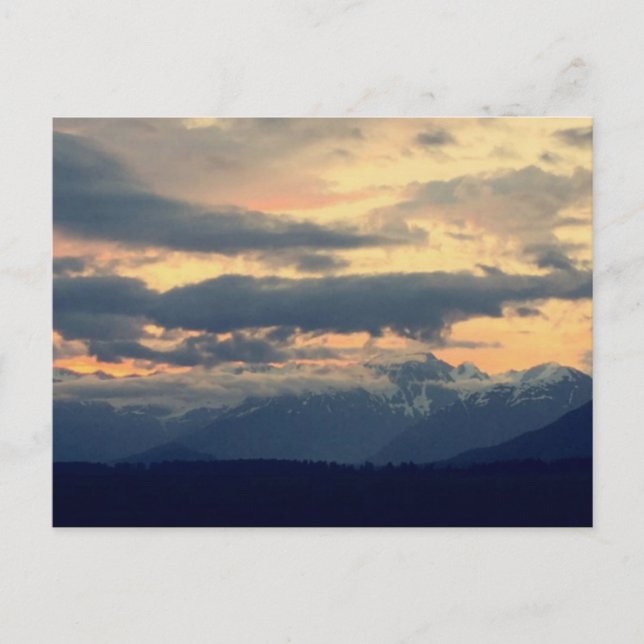 Carte Postale Ciel, montagne et nuage (Devant)