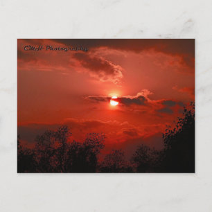 Carte Postale Ciel rouge