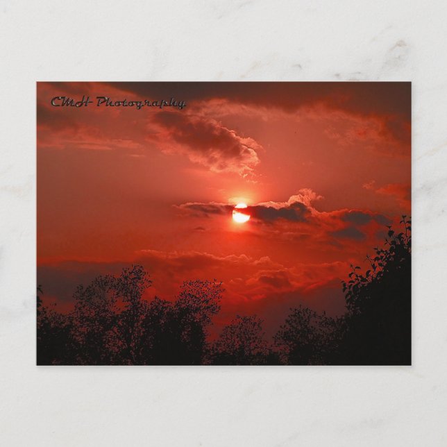 Carte Postale Ciel rouge (Devant)