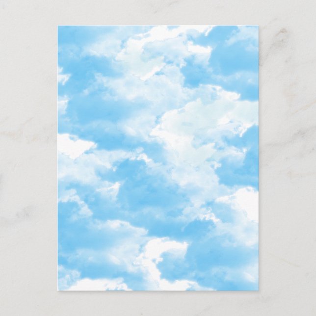 Carte Postale Cieux Bleus Nuages (Devant)
