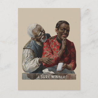 Carte Postale Cigar et Afrique-Amérique vintage 1895