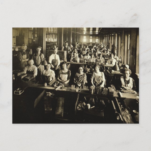 Carte Postale Cigar Factory vers 1900, Red Lion, York Co., PA (Devant)