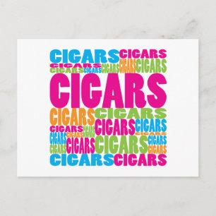 Carte Postale Cigares colorés