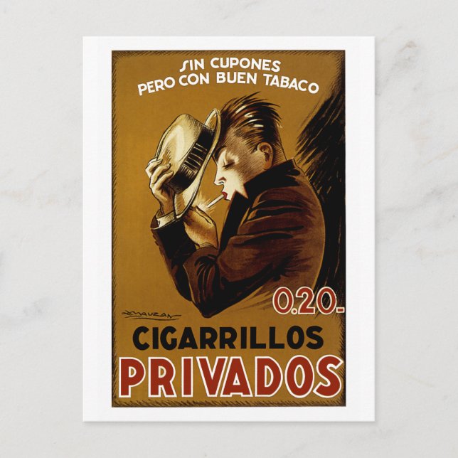Carte Postale Cigarillos Privados (Devant)