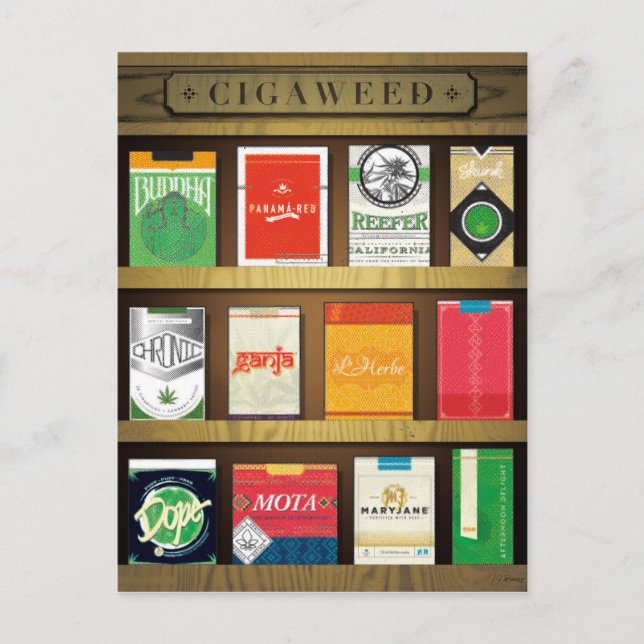 Carte Postale Cigaweed (Devant)