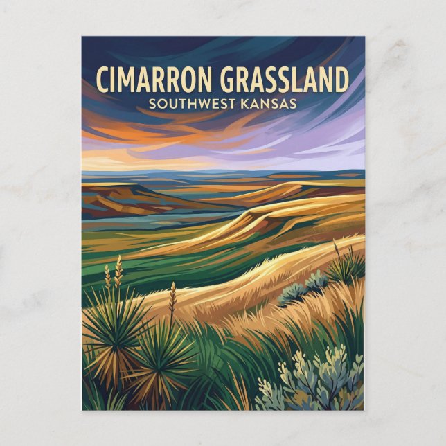 Carte Postale Cimarron National Grassland États-Unis (Devant)