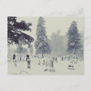 Carte Postale Cimetière d'hiver