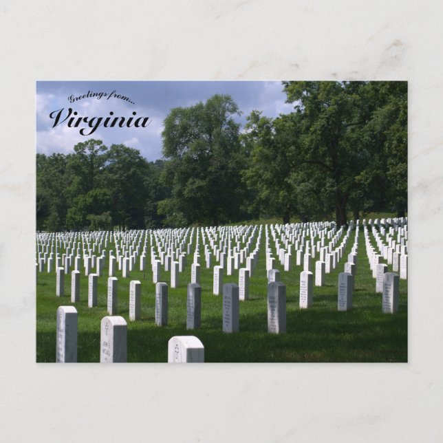 Carte Postale Cimetière national d'Arlington Virginie (Devant)