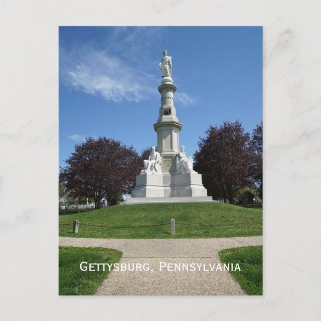 Carte Postale Cimetière national de Gettysburg (Devant)