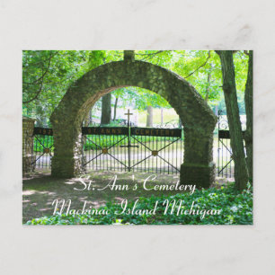 Carte Postale Cimetière St. Ann's Mackinac Island Michigan