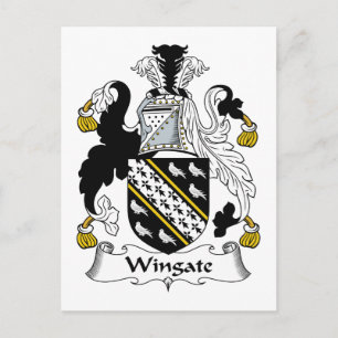 Carte Postale Cimier de la famille Wingate