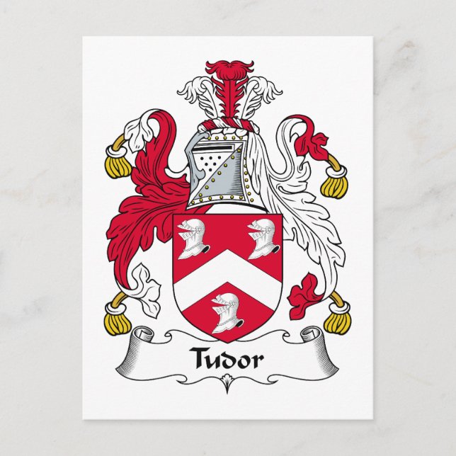 Carte Postale Cimier familial Tudor (Devant)
