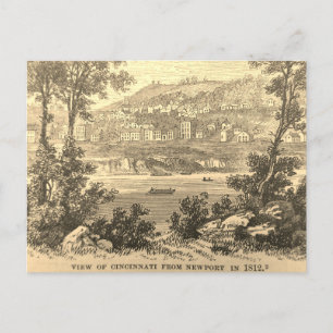 Carte Postale Cincinnati en 1812