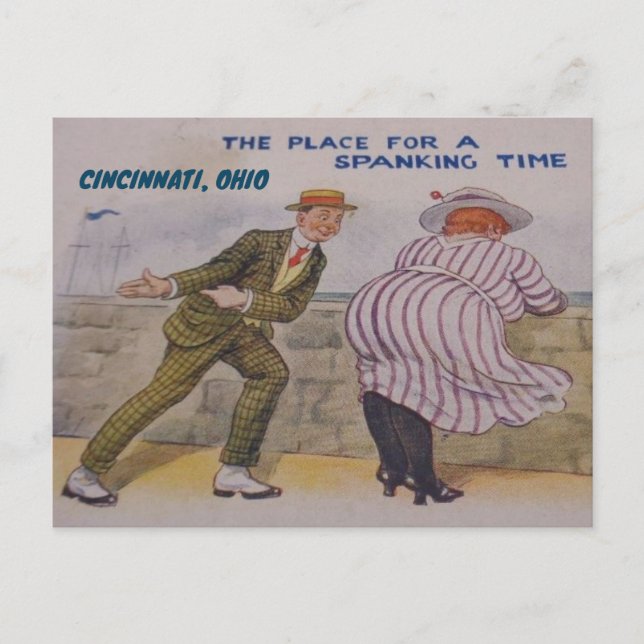 CARTE POSTALE CINCINNATI, OHIO FUNNY POSTCARD VINTAGE (Devant)