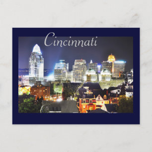 Carte Postale Cincinnati, Ohio, la Queen City.