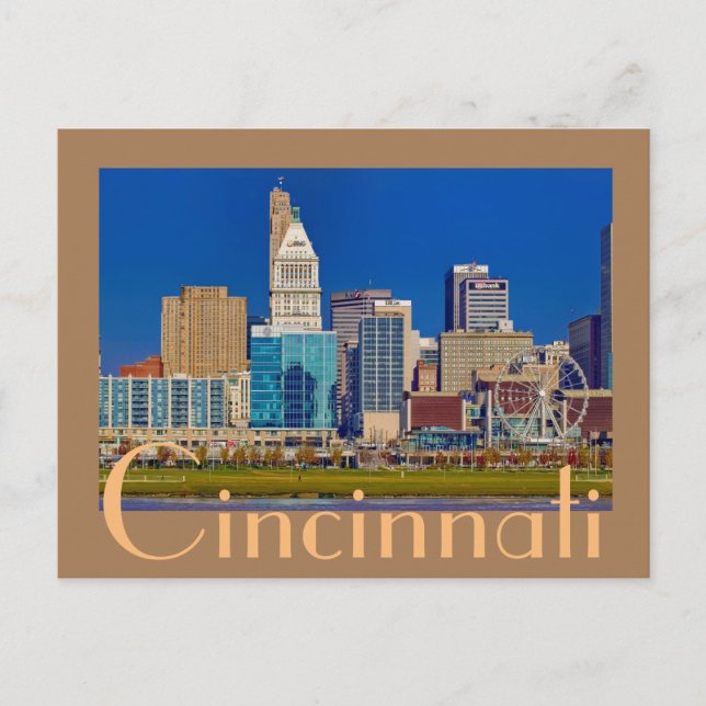 Carte Postale Cincinnati, Ohio, la ville reine (Devant)
