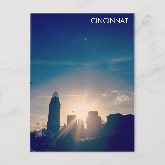 Carte Postale Cincinnati Skyline V1 (Devant)