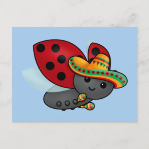 Carte Postale Cinco de May Ladybug