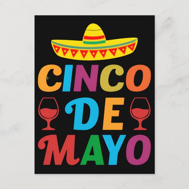 Carte Postale cinco-de-mayo-be-mexican-celebration-t-shirt-desig (Devant)