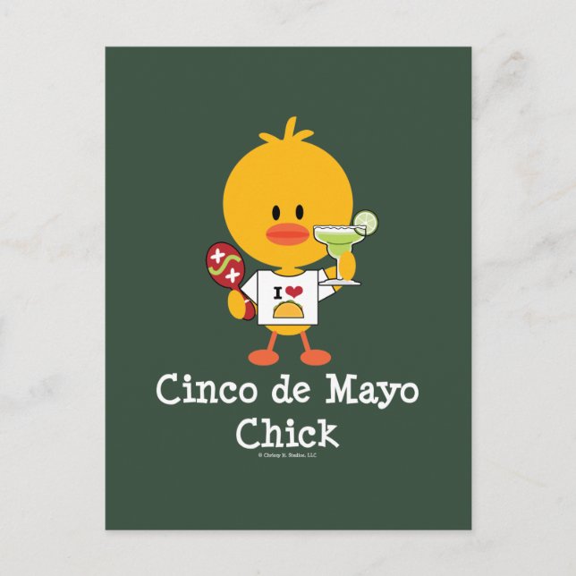 Carte postale Cinco de Mayo Chick (Devant)